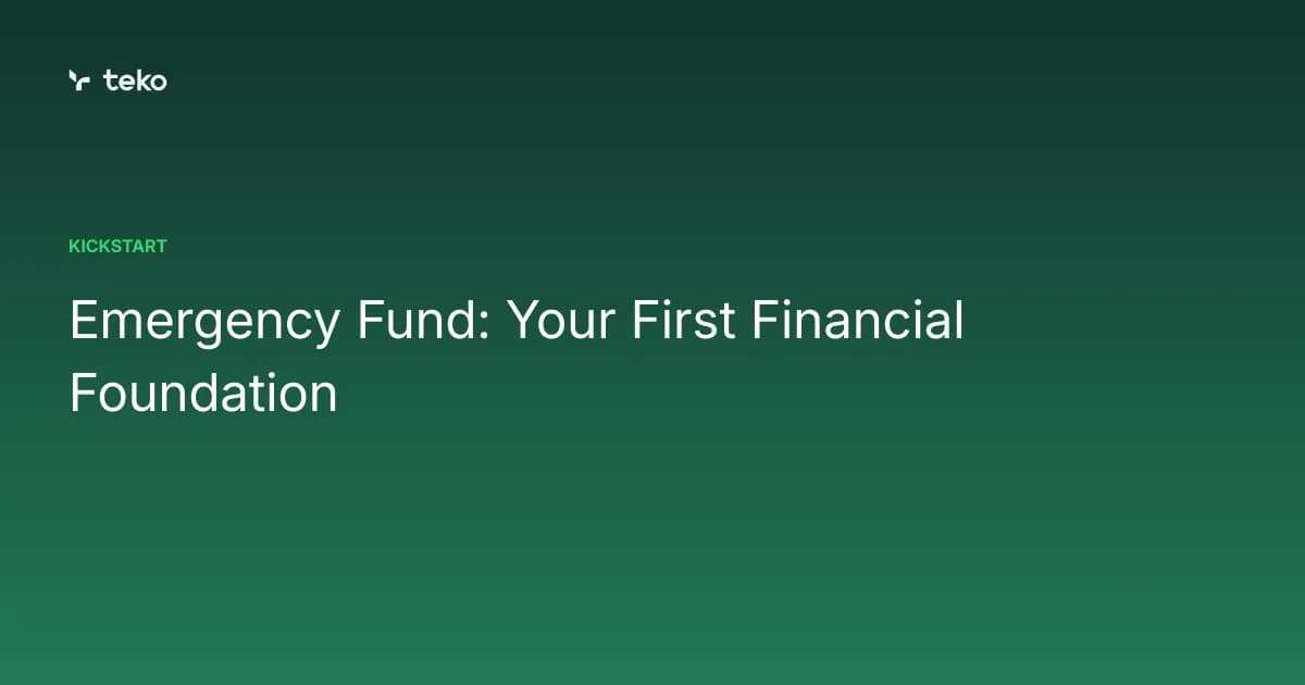Emergency fund: your first financial foundation